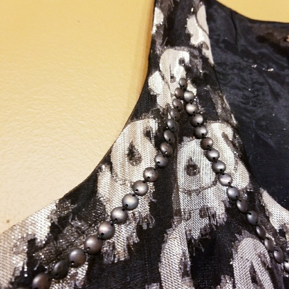 Free People | Metallic Racerback Cocktail Dress (Size 6) - Picture 4 of 8